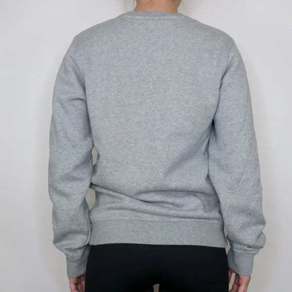 Vintage Y2K Nike Embroidered Swoosh Gray Sweatshirt - Image 4