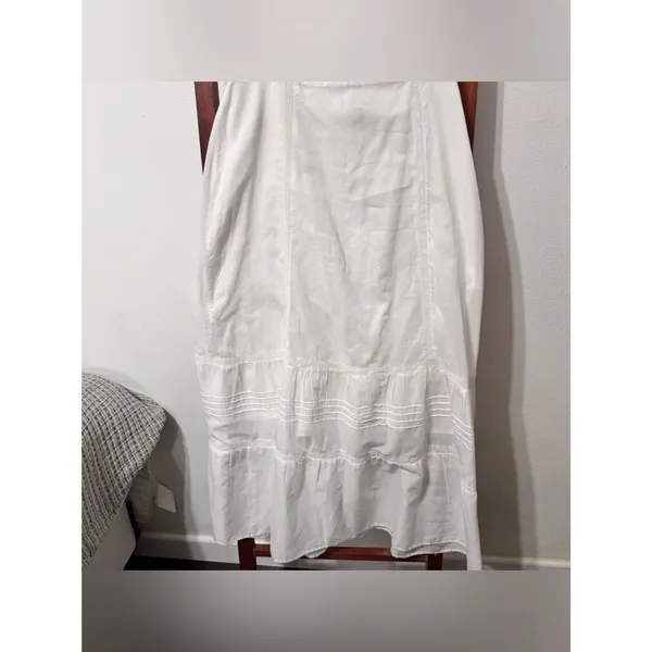 Reformation Tide Midi Dress White Ruffle Cotton Tiered - Image 7
