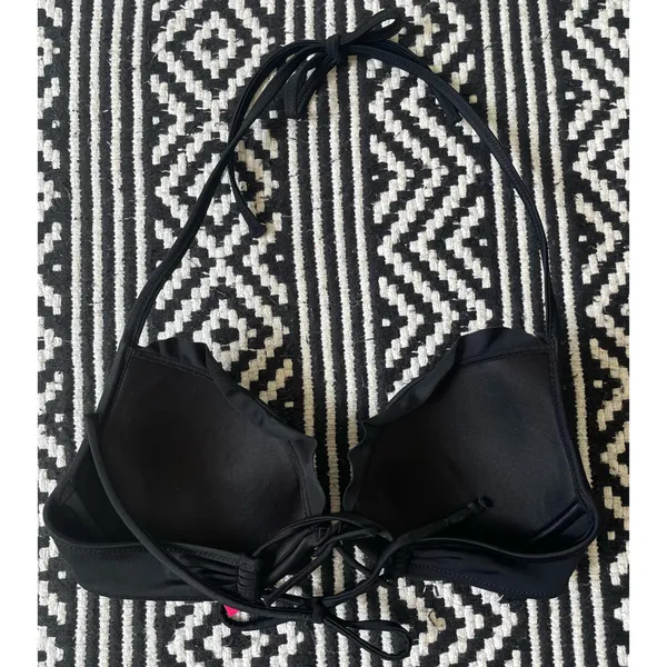 Victoria’s Secret Black Push Up Ruffle Bikinj Top - Image 8