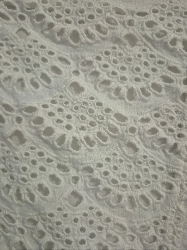 Tanya Taylor Cream Lace bohemian crochet Button-Front Women's midi Skirt size 2 - Image 8