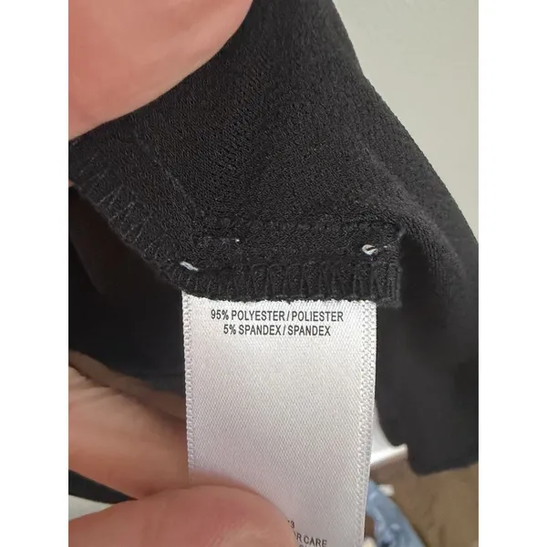 Danny And Nicole Black Bell Sleeve Dress Sz 14 - Image 5