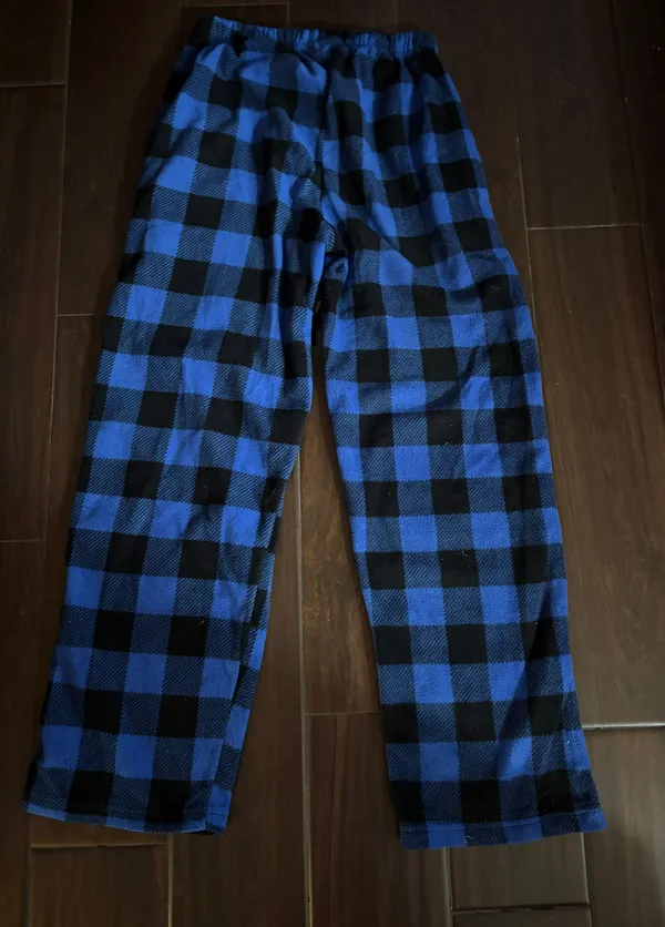 Blue Plaid Pajama Pants - Image 2