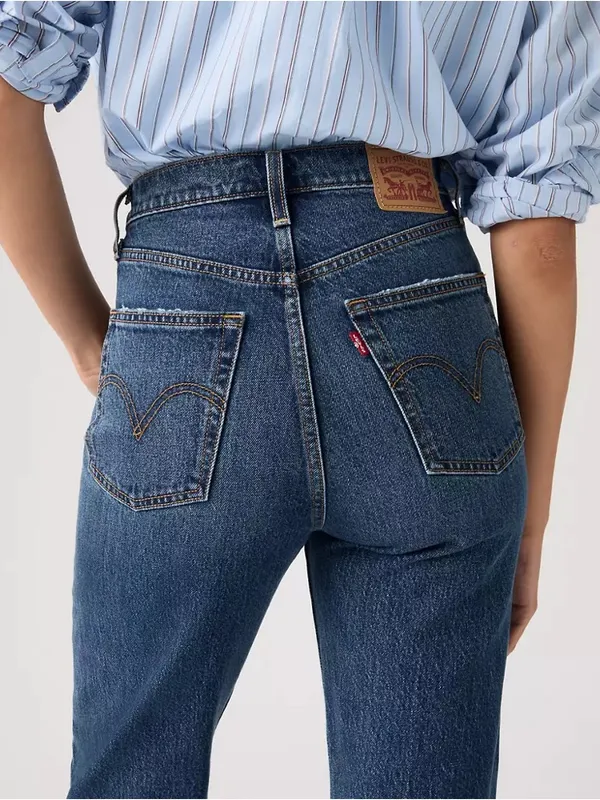 Levi’s Ribcage‎ Straight Leg Jeans Size 26 Medium Wash High Rise Denim - Image 13