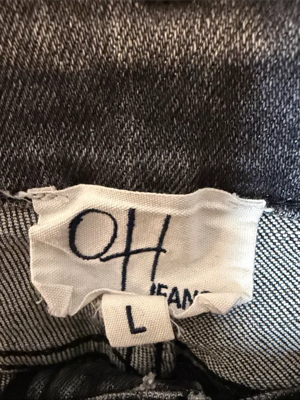 OLI & HALI Grommet HEART DENIM‎ JEANS Size Large - Image 7
