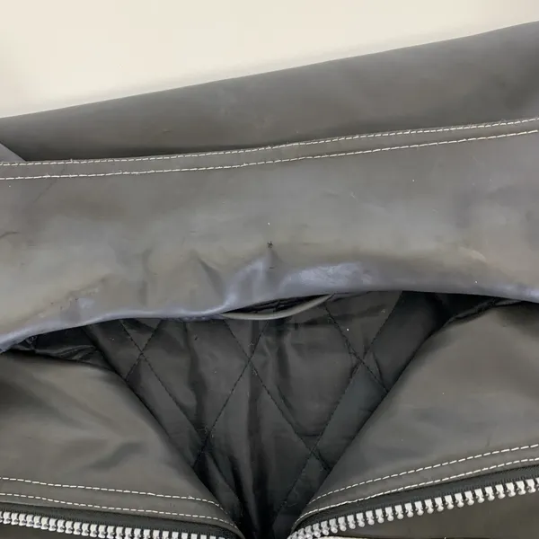 Lounge Lizard Jacket Medium Black Gray Moto Biker‎ Streetwear Edgy - Image 7