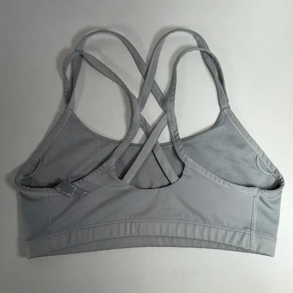 Nike Large Indy Sports Bra Light Grey Dri-FIT Strappy AQ8686-100 Activewear - Image 4