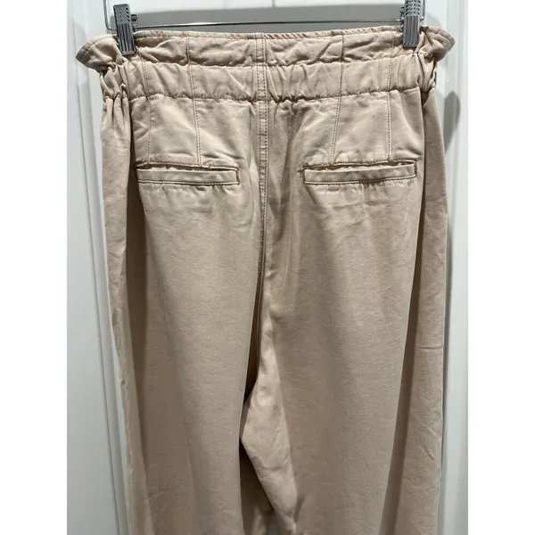 Free People Margate Paperbag Waist Pleated Misty Rose Trouser Pants Sz S - Image 4