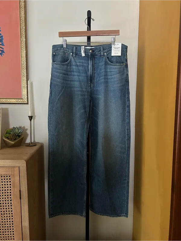 Madewell The Low-Slung Baggy Jean in Airy Denim Pickett Wash NWT $148 Size 30 - Image 4