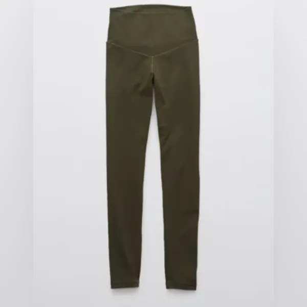 Aerie High Waisted Legging in Olive Green Size XS - Image 3
