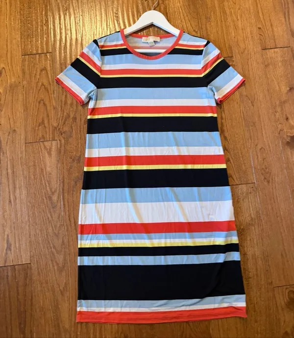 Michael Michael Kors striped crewneck tshirt dress M - Image 6
