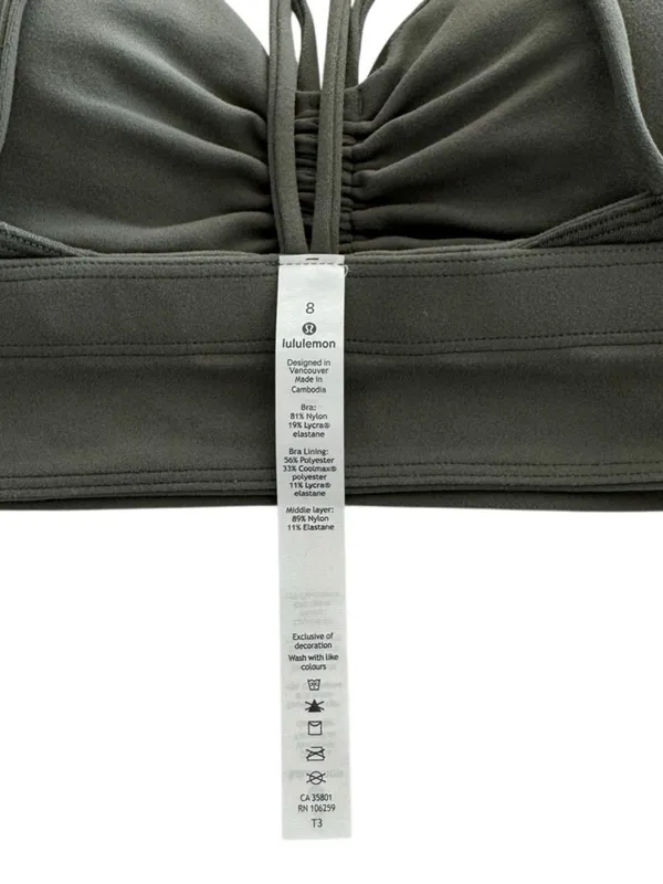 Lululemon Full Expression Bra Grey Sage Size 8 - Image 7