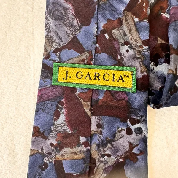 J.Garcia Men's Silk Vintage Tie Multicolor Art Necktie USA Made Classic - Image 6