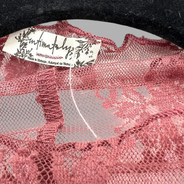Free People Lady Lux Layering Top S Lace Intimately Lingerie Mauve Sheer - Image 3