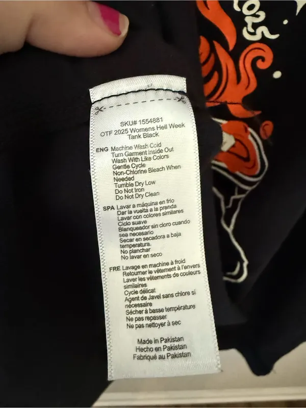 Orangetheory 2025 Hell Week Womens Medium Black Racerback Workout Tank - Image 6