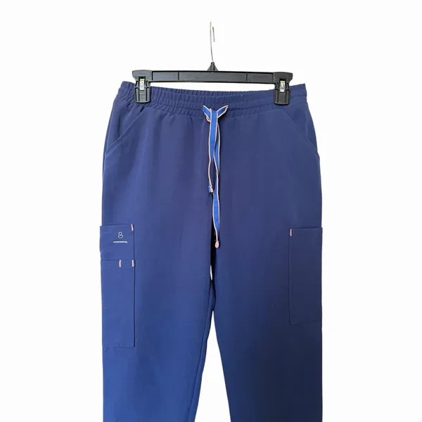 Dolan Scrub Jogger Pants Navy Drawstring Cargo Pocket Medical Uniform Women’s SM - Image 3
