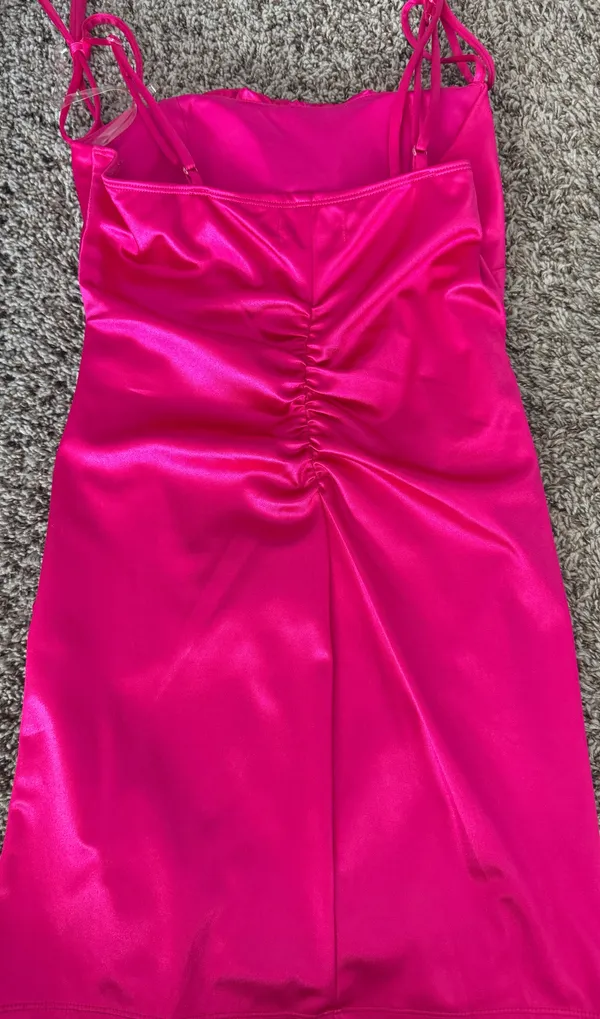 Von Maur Dress Pink Silk - Image 2