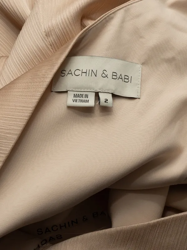 Sachin & Babi - Chelsea Crinkle Satin‎ One-Shoulder Gown - Image 4