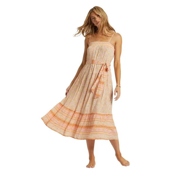 BILLABONG Wish For You Sleeveless Midi Sundress In Pink Dream Size Small - Image 2