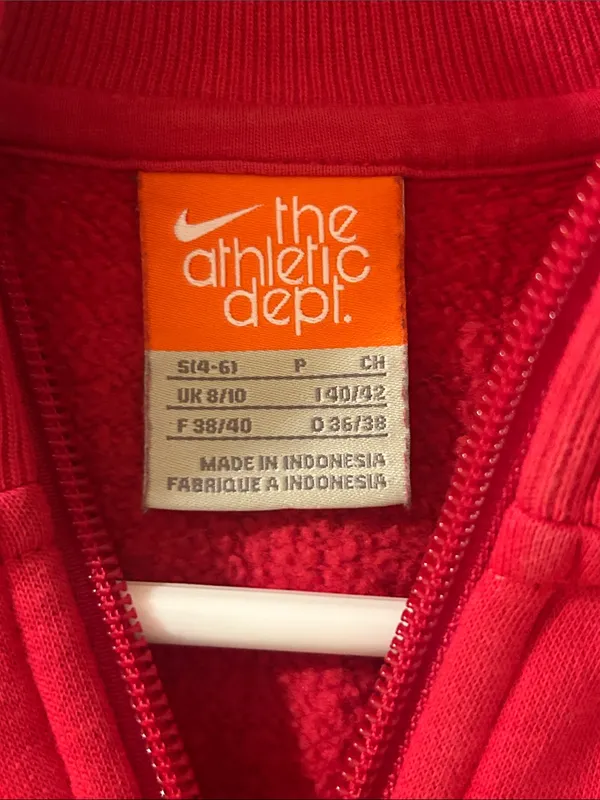 Nike Women's Hot Pink Quarter-Zip Pullover with Kangaroo Pocket - Image 2
