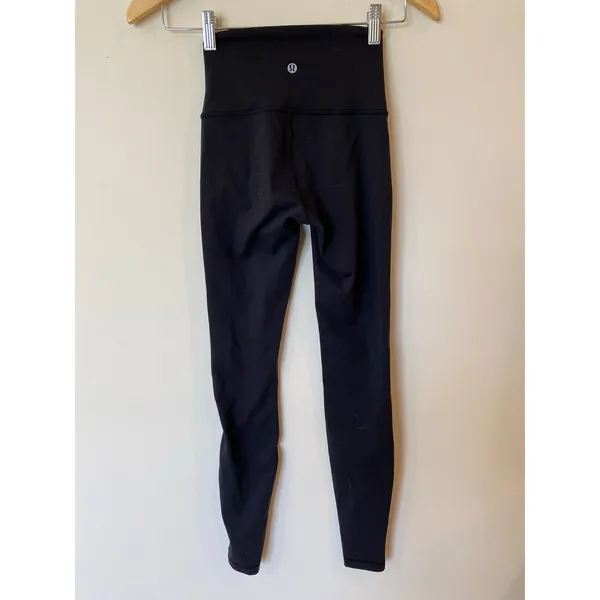 Lululemon High Rise Wunder Under Leggings Mesh Black Size 2 Limited Edition - Image 5