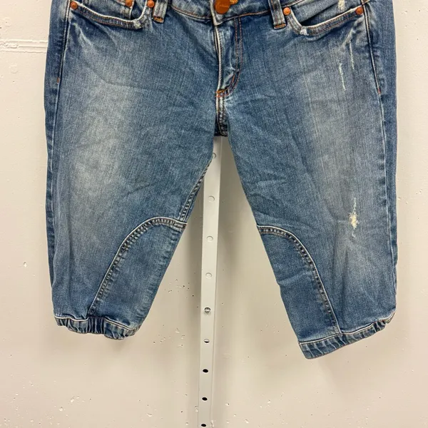 Y2K Vintage Marciano Low Rise Capri Jeans Stretch W30 - Image 4
