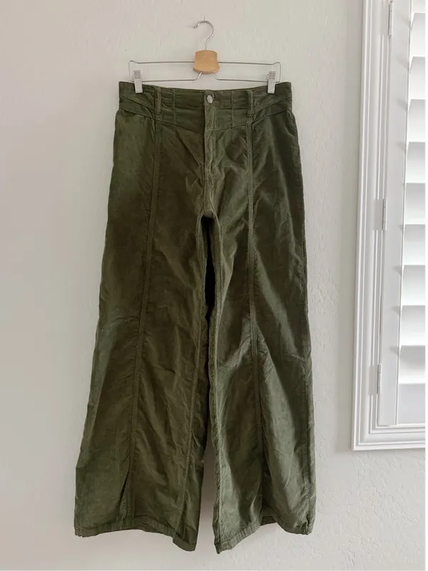 We The Free Libre Cord Wide-Leg Jeans Pants Size 30 - Image 4