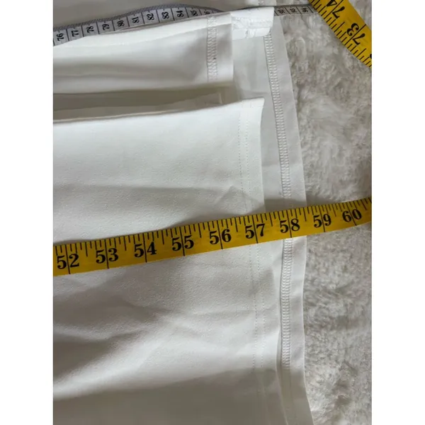 Lulus Majestic Attitude White Cape Sleeve One-Shoulder Maxi Dress Size XS Bridal - Image 7