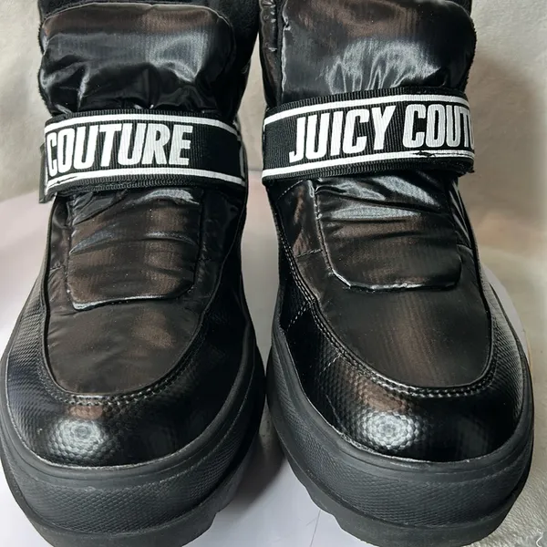Juicy Couture Women's Black Veronica Winter Platform Boots size 9. - Image 4