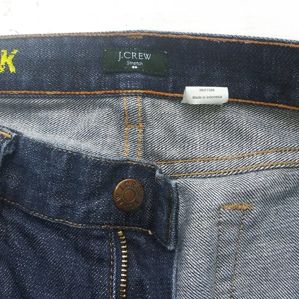 J. Crew Straight Leg Dark Wash Jeans Sz 30S - Image 3