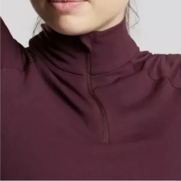 Athleta Speedlight‎ Half Zip Pullover Top
Burgundy sz M - Image 2