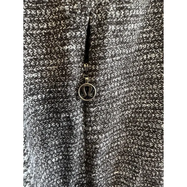 Lululemon Athletica 6 Gray‎ Cowl Mock Neck Full Zip Fitness Yoga Jacket Outdoor - Image 5