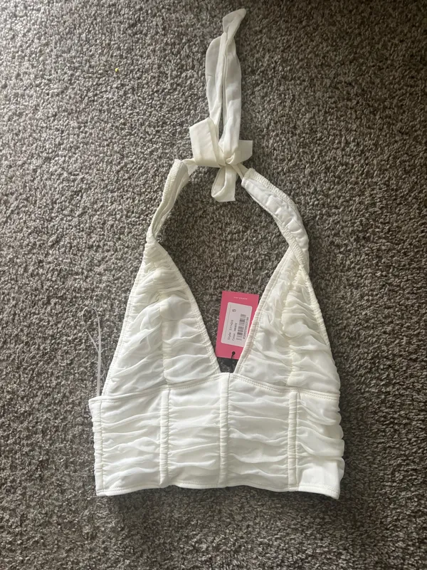 Edikted Corset Halter Crop Top - Image 4