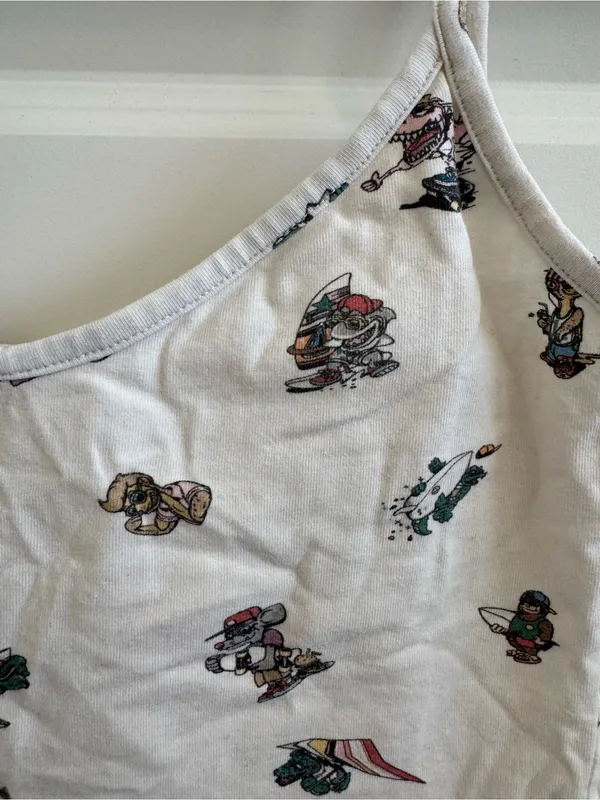 Brandy Melville Graphic Dino Cropped Tank - Image 2