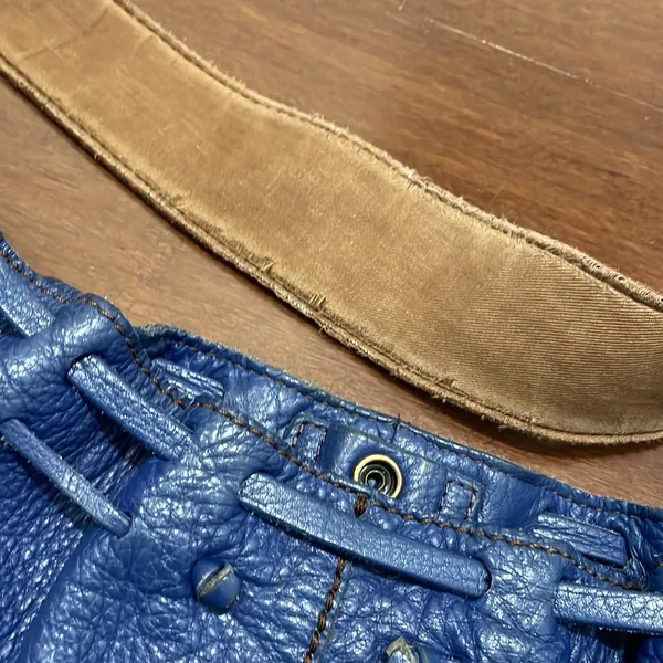 Lucky Brand Dark Blue Leather Shoulder bag - Image 7