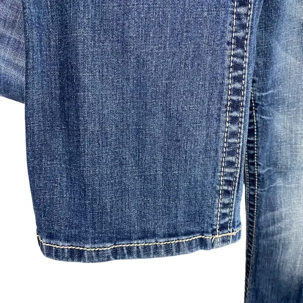 Miss‎ Me Jeans Women’s Size 29 Easy boot cut blue Denim Embellished Pockets - Image 7