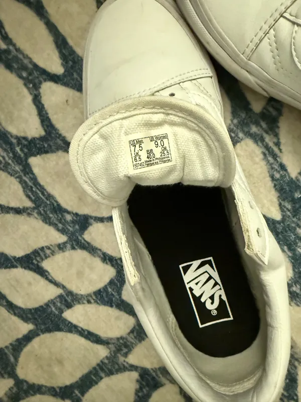 White Old School Vans - Image 4