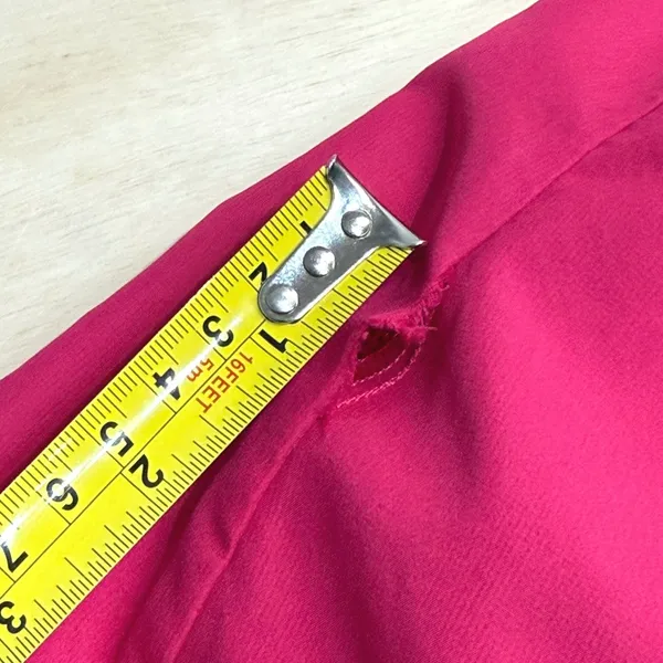 Y2K Adidas Womens Fuchsia Pink Full Zip‎ Windbreaker Track Jacket Size Medium - Image 10