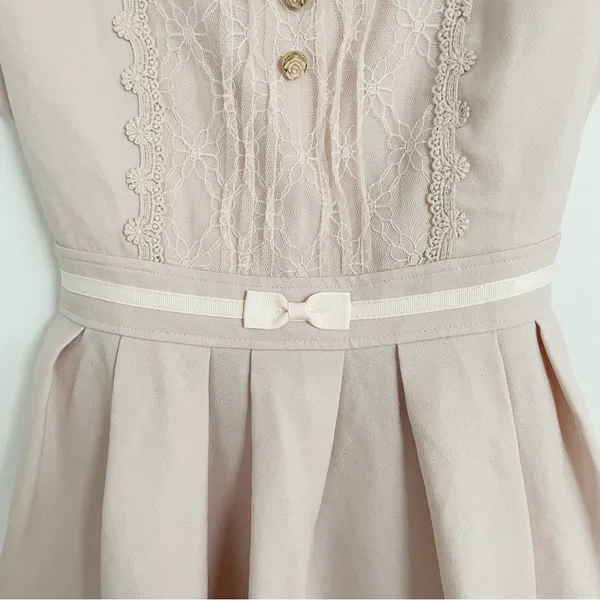 Lizlisa Japanese Kawaii Pastel Lilac Lace Ruffle Ribbon Bow Pelpum Blouse Top - Image 7