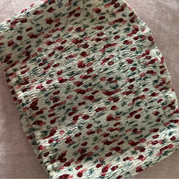 Lulus Cherry print coquette crop top & skirt set S/M - Image 7