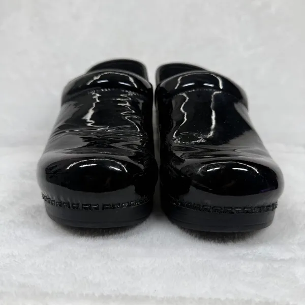 Dansko Professional Black‎ Patent Leather Clogs Womens 39 Nursing Work Shoes - Image 3