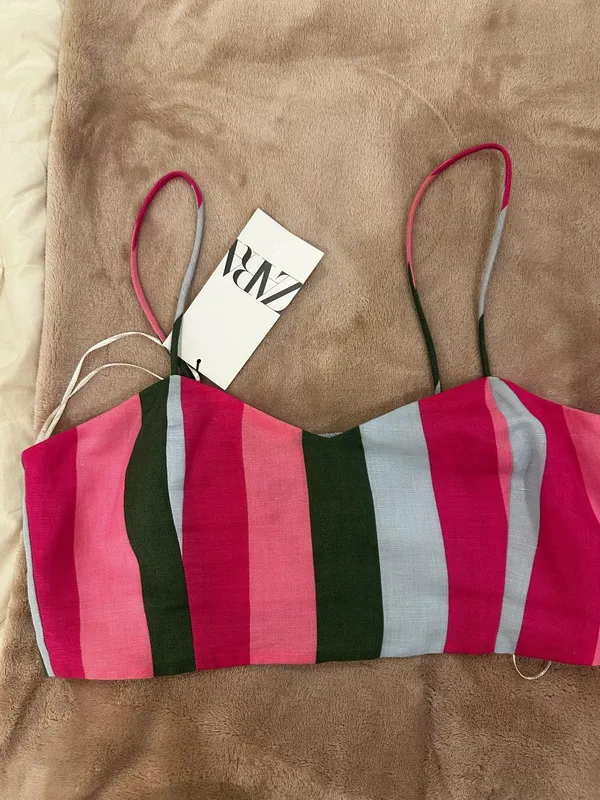 ZARA Colorful Top Crop - Image 3