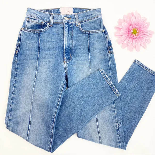 Revice Venus High Rise Cropped Star Jeans: Light Year Wash - Image 7
