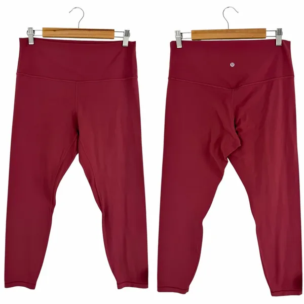 Lululemon Align Pant II 25” Savannah Red Size 12 - Image 5