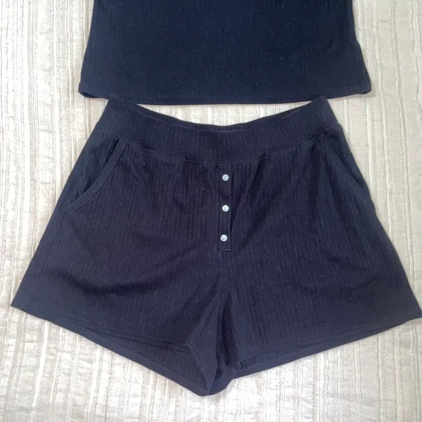 Old Navy ribbed Henley pajama lounge set - Image 3