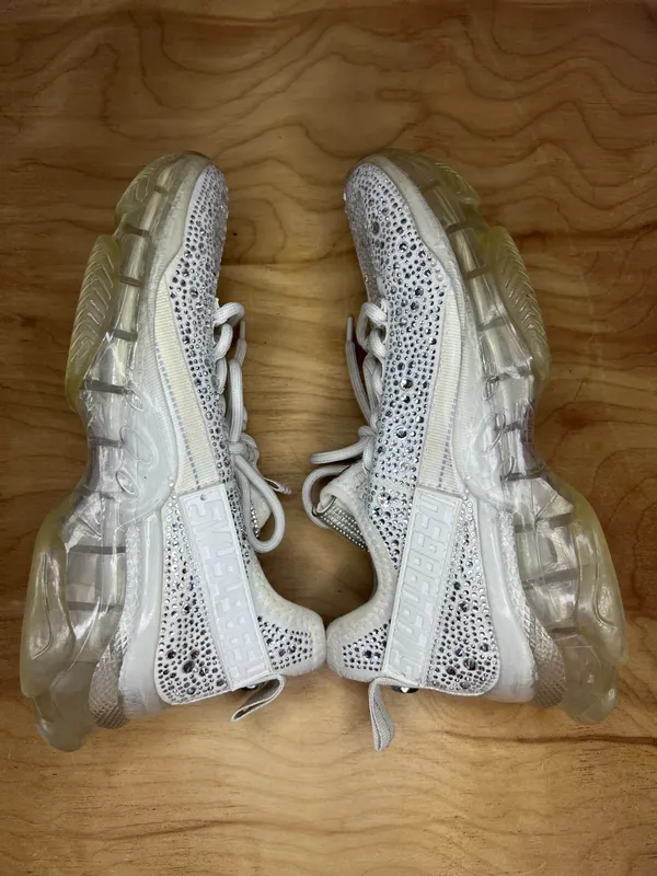 Steve Madden Maxima White Rhinestones Sneakers - Image 3
