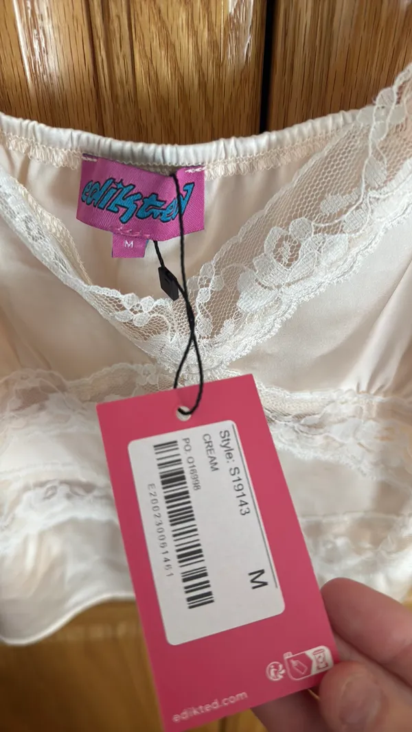 Edikted Silk Lace Top - Image 2