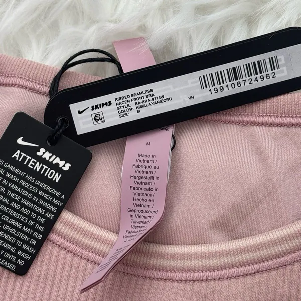 Nike Skims Ribbed Seamless Racer Front Bra Himalayan Size Medium - Image 9