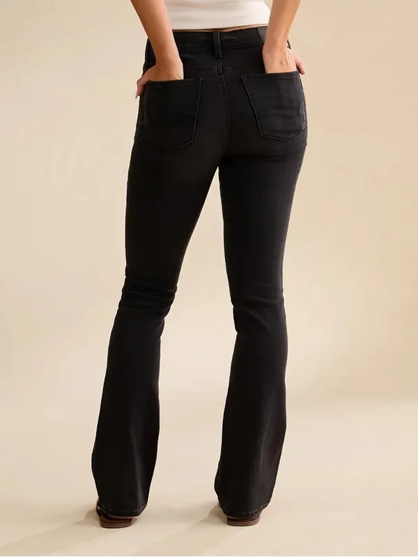 American Eagle Outfitters Black Flare Jeans - Image 2