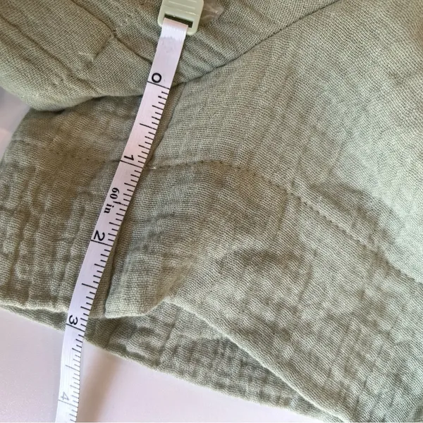 Entro Cotton Smocked Shorts Size Medium 100% Cotton Pistachio - Image 3