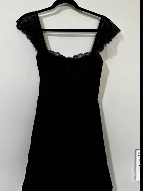 House of CB Kaia Black A-Line Mini Dress Size XS - Image 6